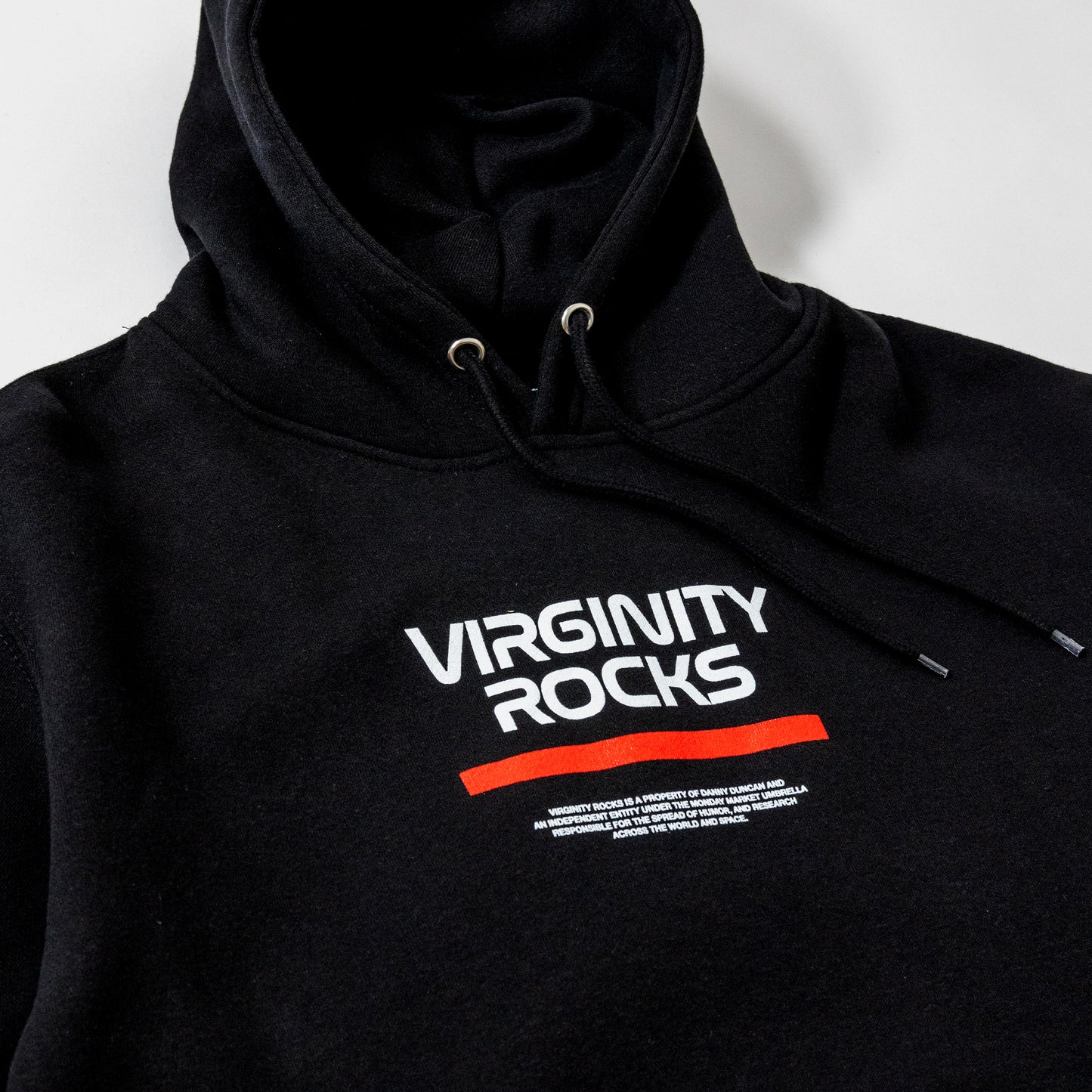 Virginity Rocks Mission Black Hoodie