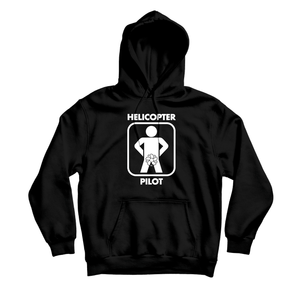 Helicopter Pilot Black Hoodie - Danny Duncan