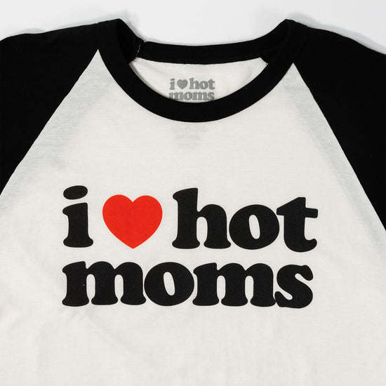 Load image into Gallery viewer, I Heart Hot Moms Vintage Baseball Tee
