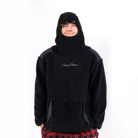 Signature Balaclava Black Sherpa Hoodie