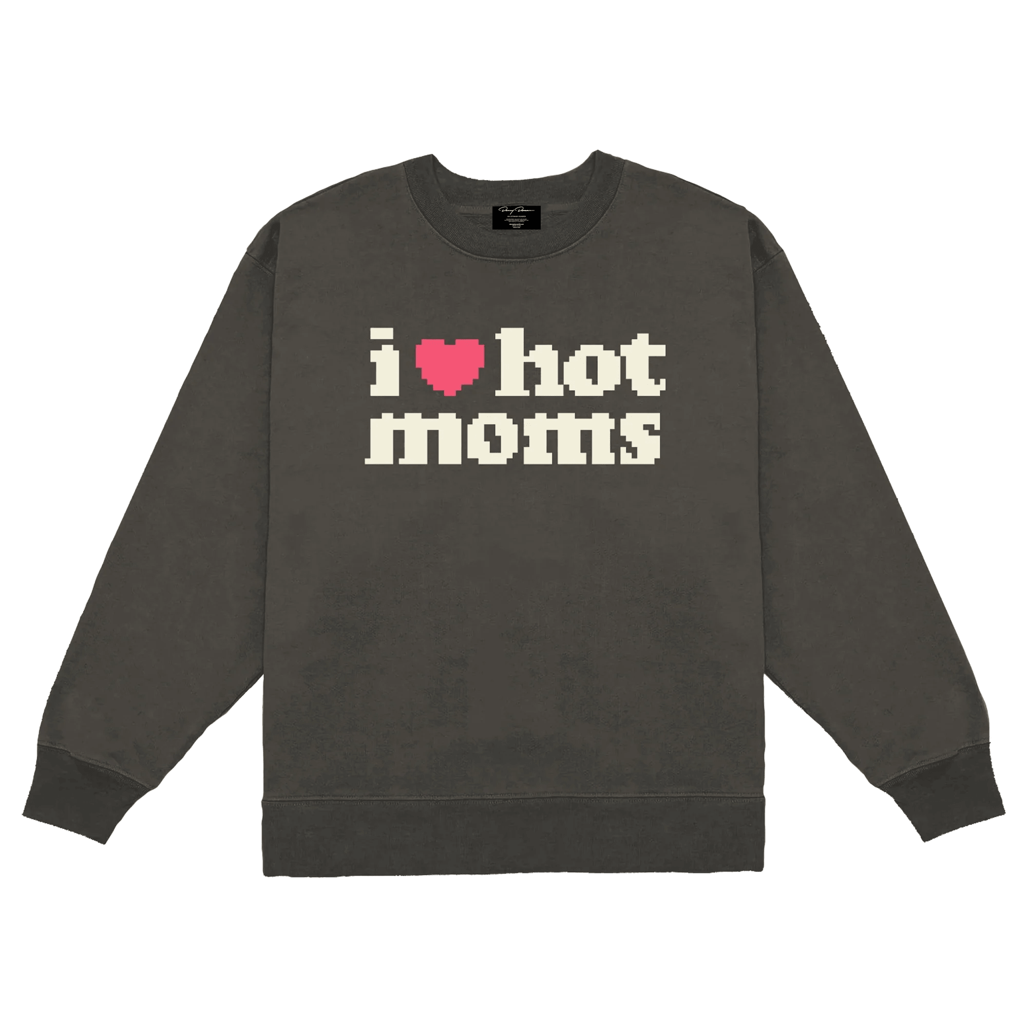 I Heart Hot Moms 8Bit Vintage Crewneck - Danny Duncan