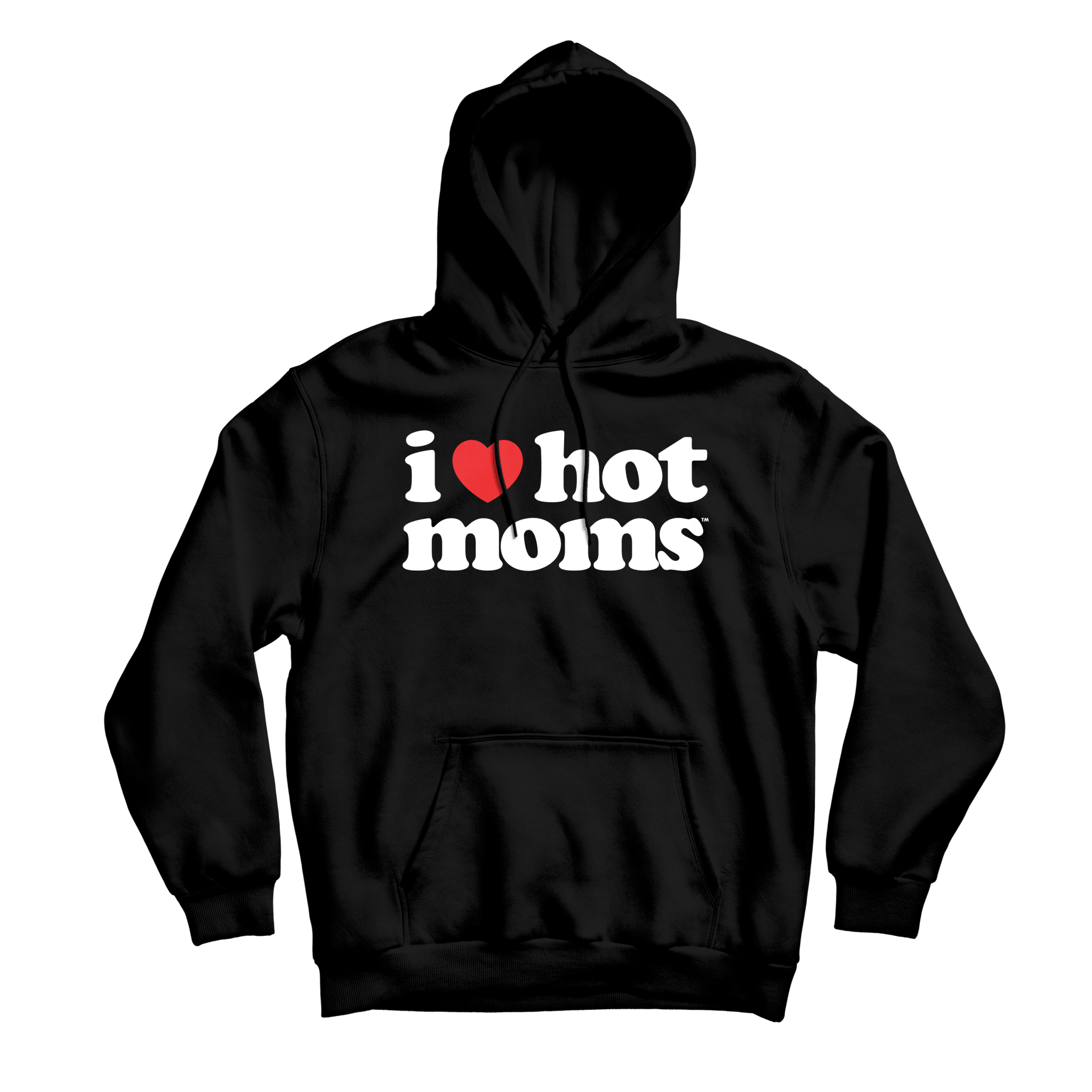 I Heart Hot Moms Black Hoodie - Danny Duncan