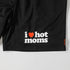 I Heart Hot Moms Black Mesh Shorts - Danny Duncan