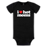 I Heart Hot Moms Black Onesie - Danny Duncan