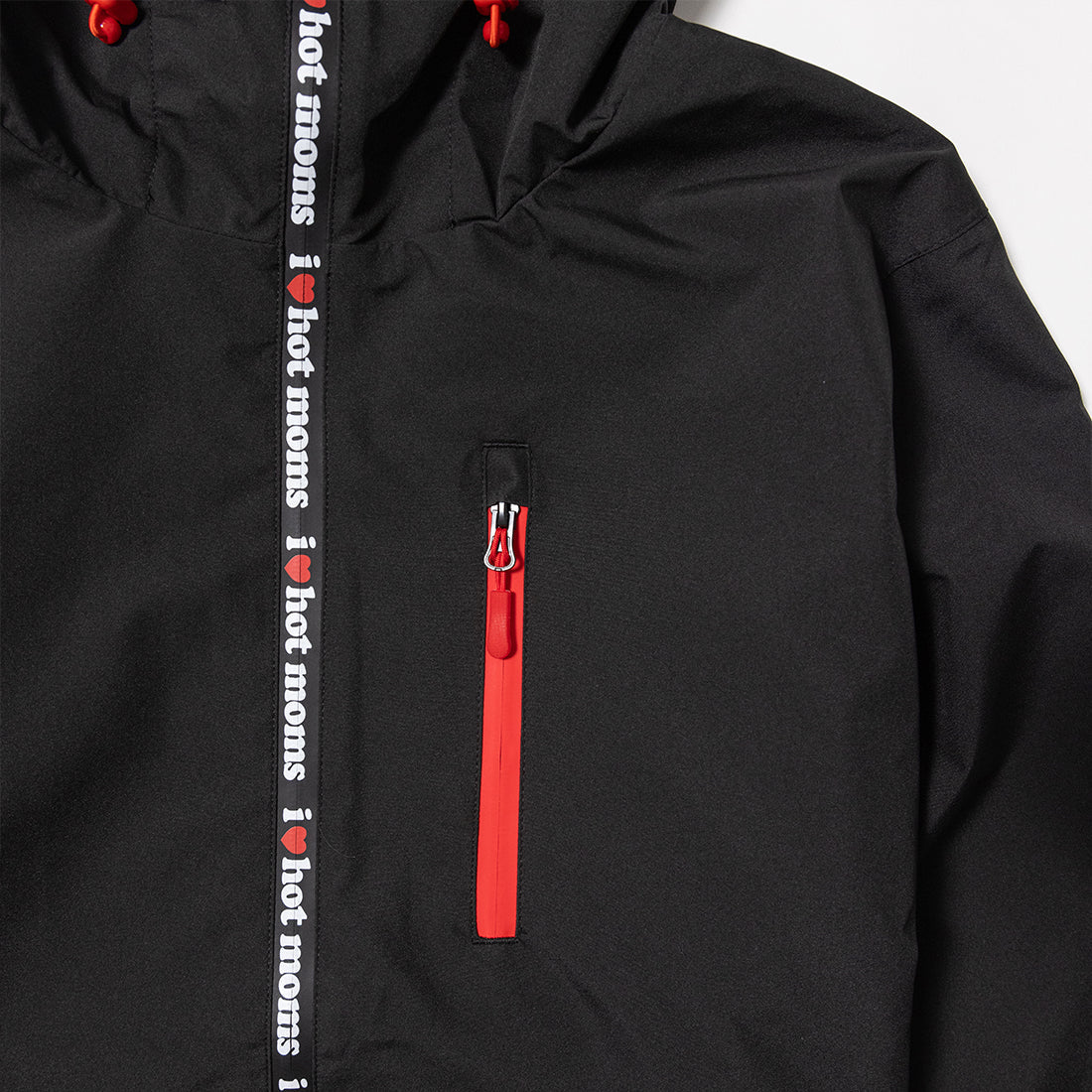 I Heart Hot Moms Black Snow Jacket - Danny Duncan
