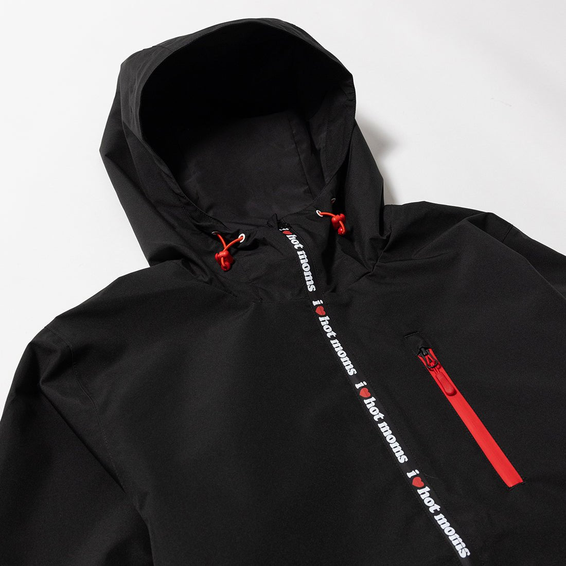 I Heart Hot Moms Black Snow Jacket - Danny Duncan