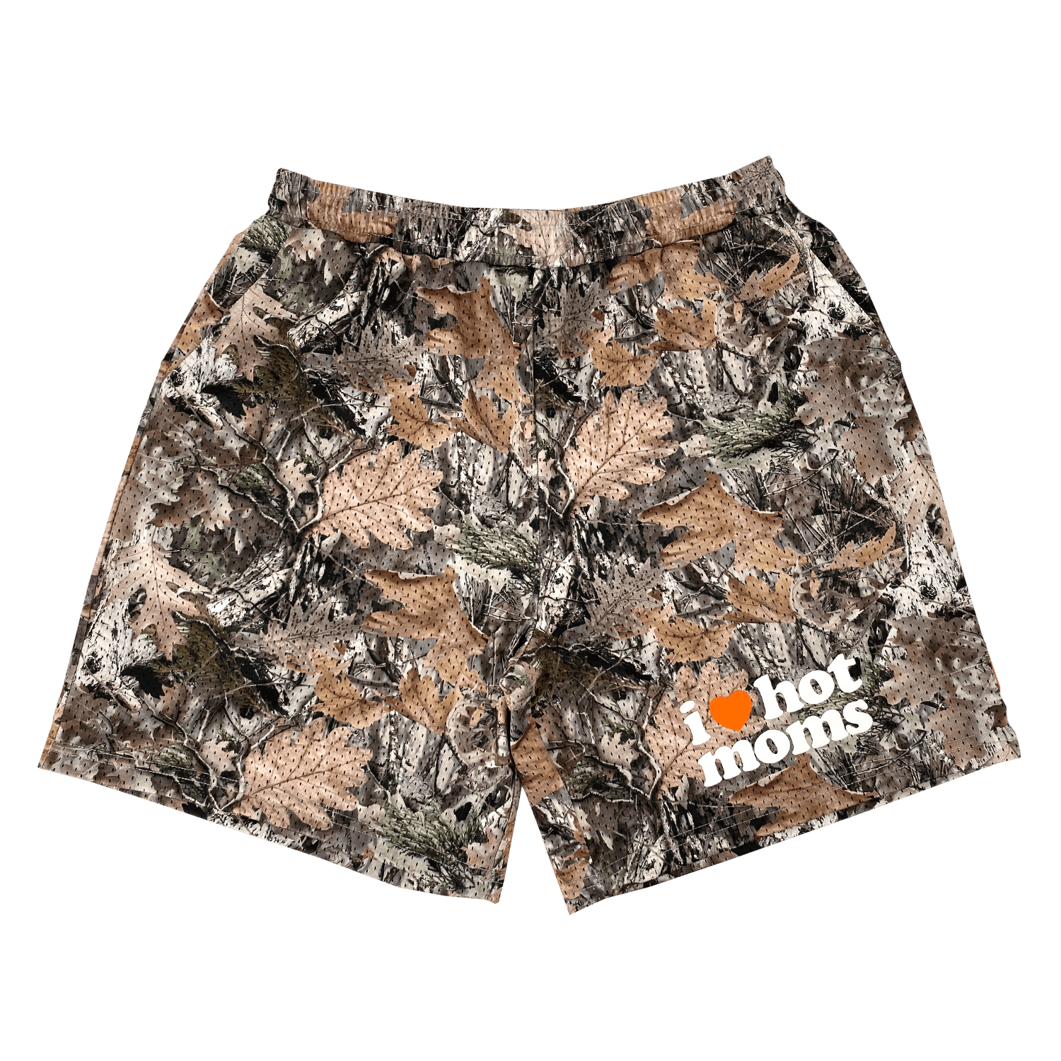 I Heart Hot Moms Camo Mesh Shorts - Danny Duncan