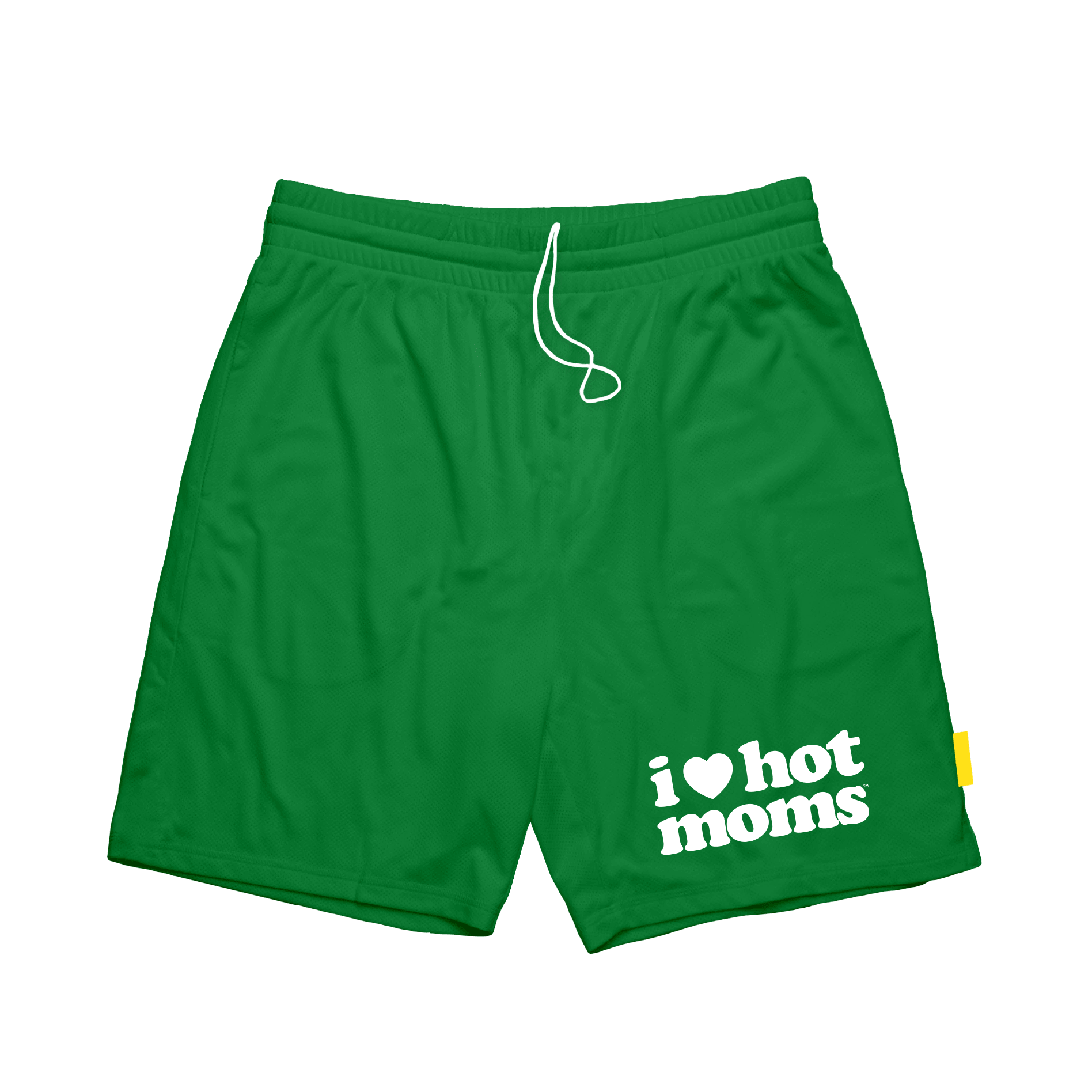 I Heart Hot Moms Green Mesh Shorts - Danny Duncan