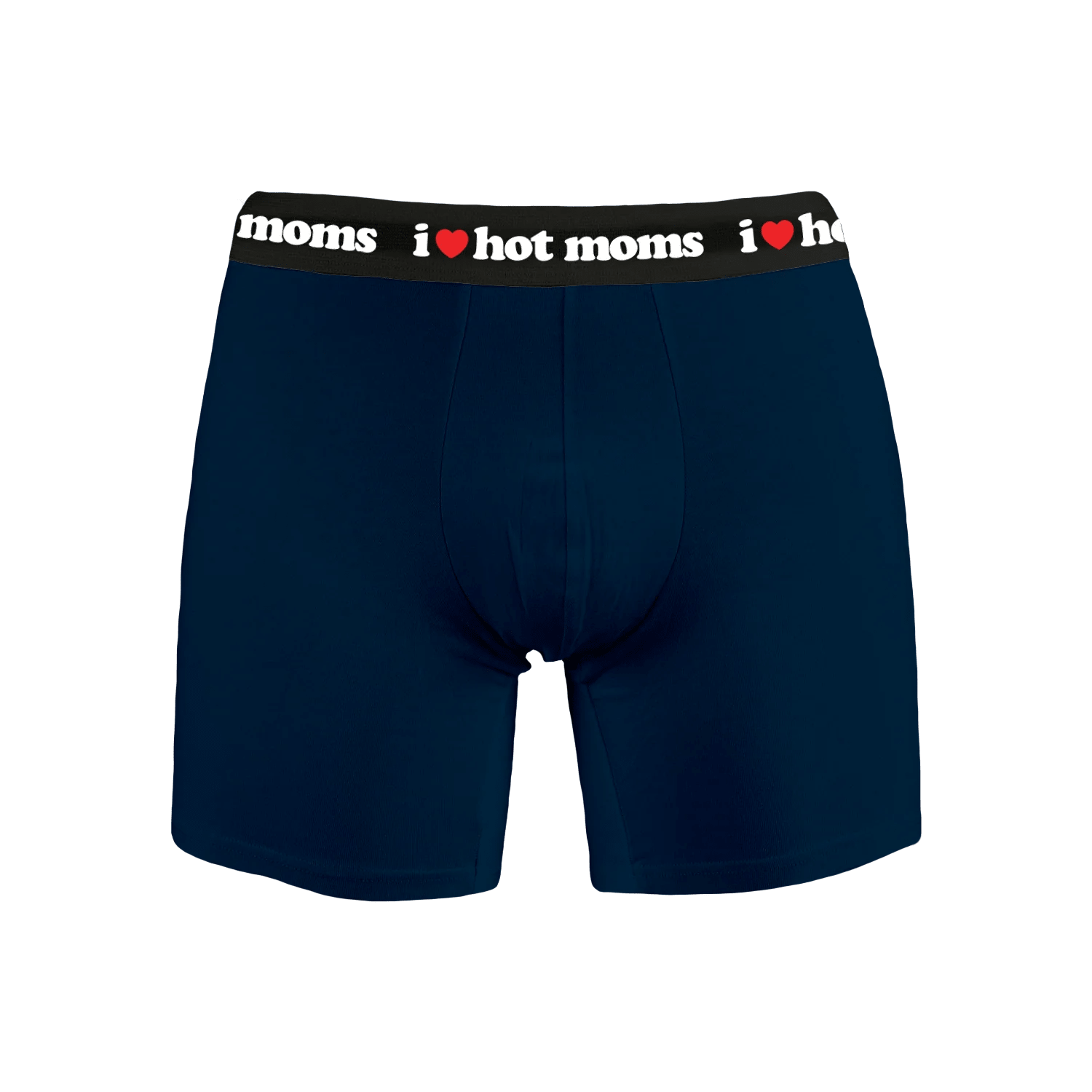 I Heart Hot Moms Navy Boxers - Danny Duncan