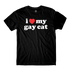 I Heart My Cat Black Tee - Danny Duncan
