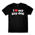 I Heart My Dog Black Tee - Danny Duncan