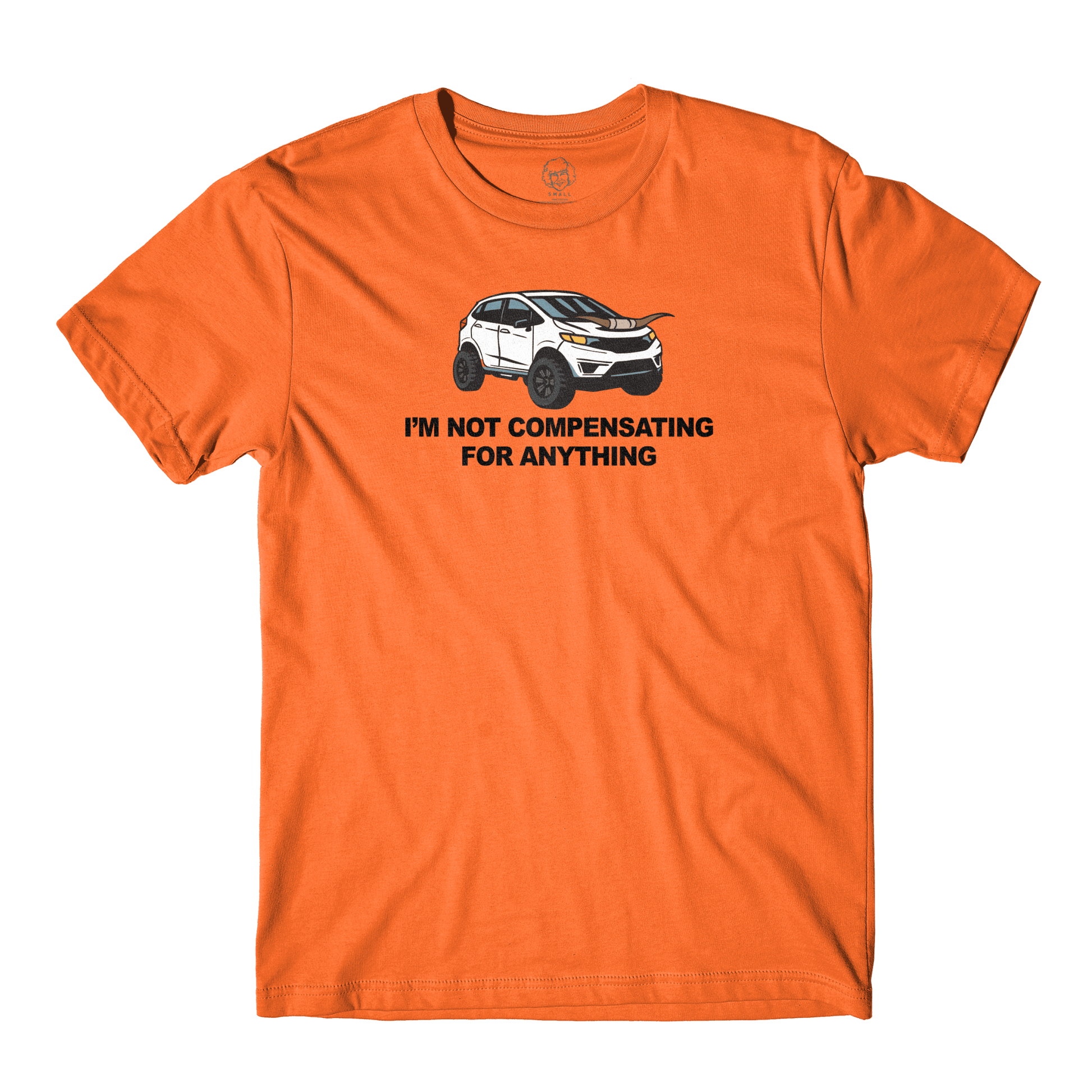 I'm Not Compensating Orange Tee - Danny Duncan