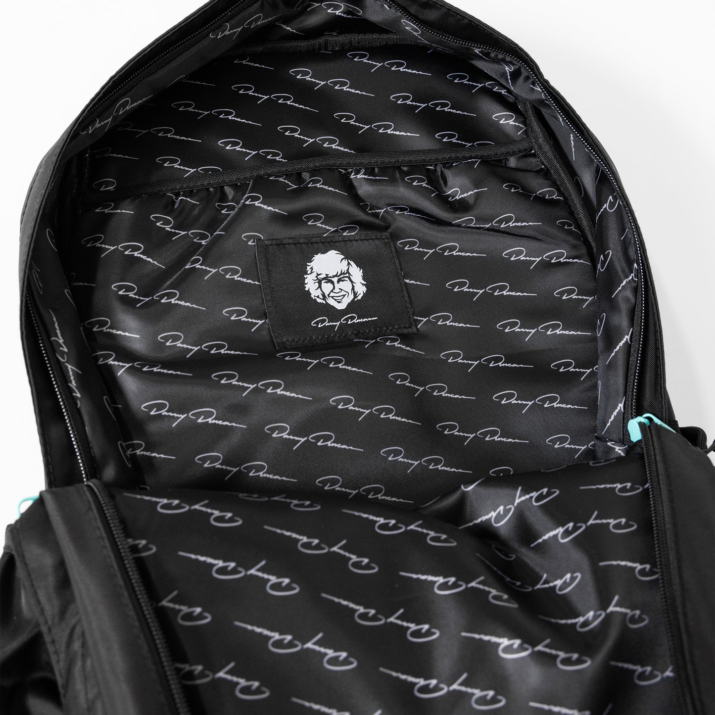 Virginity Rocks Black & Teal Nylon Backpack