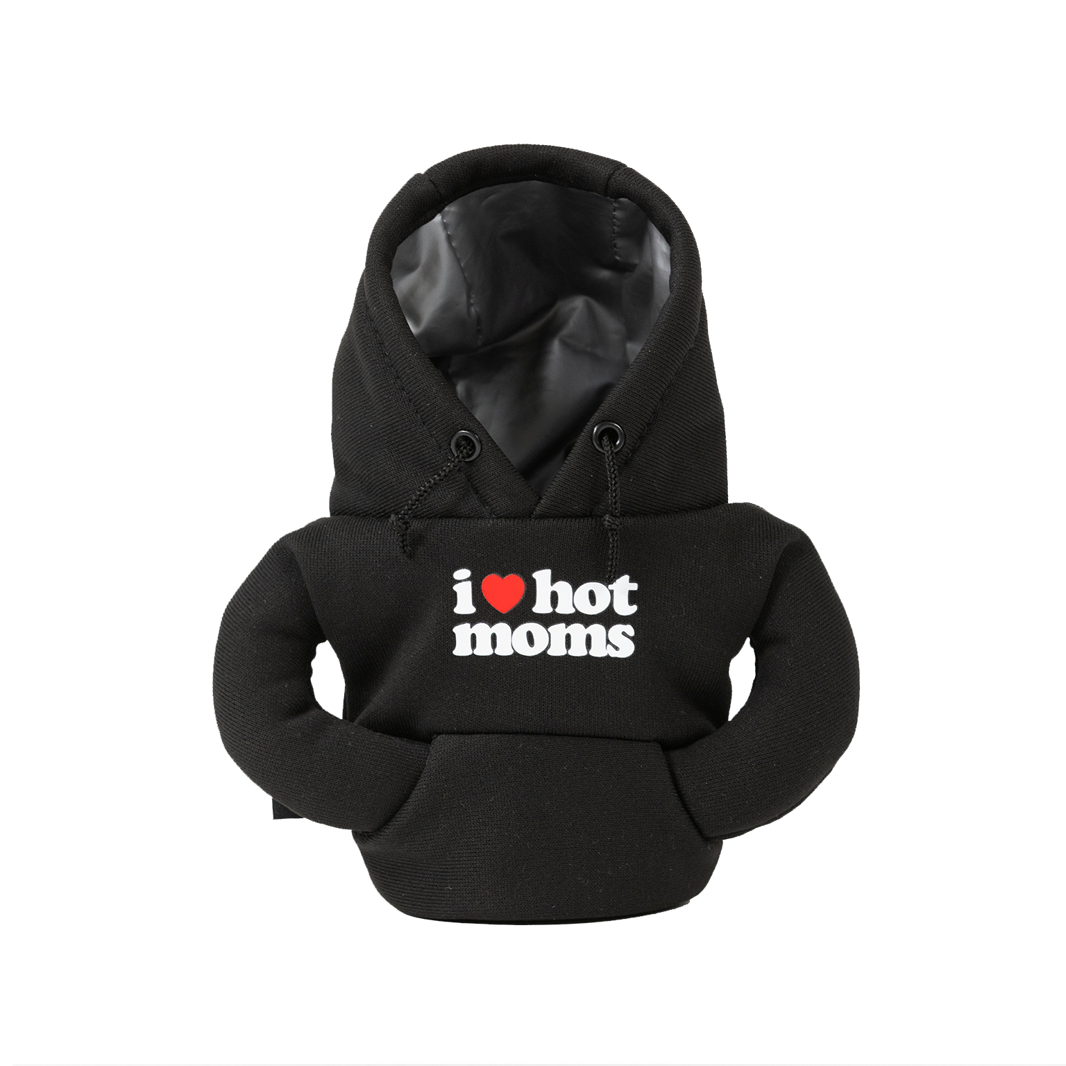 I Heart Hot Moms Hoodie Koozie