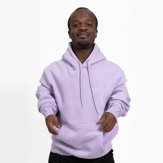 Signature Embroidered Lavender Hoodie