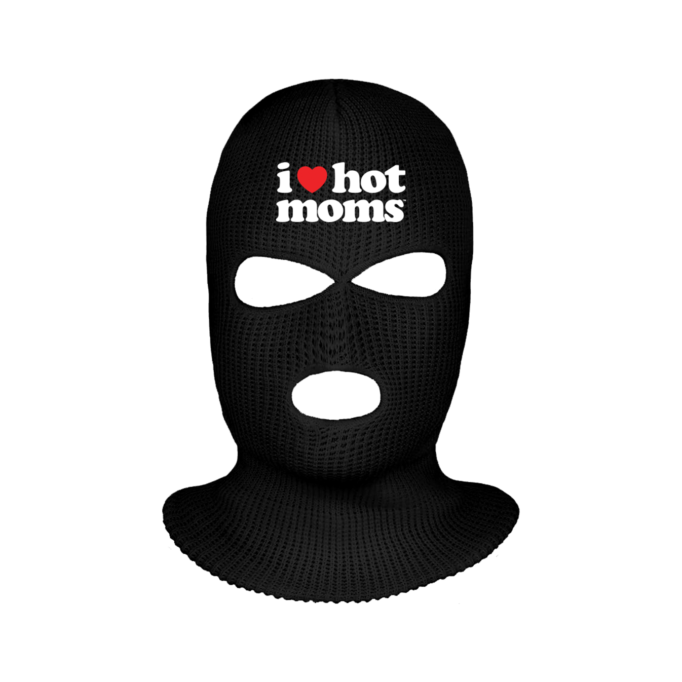 I Heart Hot Moms Black Ski Mask