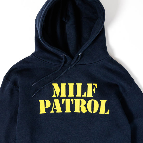 Load image into Gallery viewer, Milf Patrol Navy Hoodie
