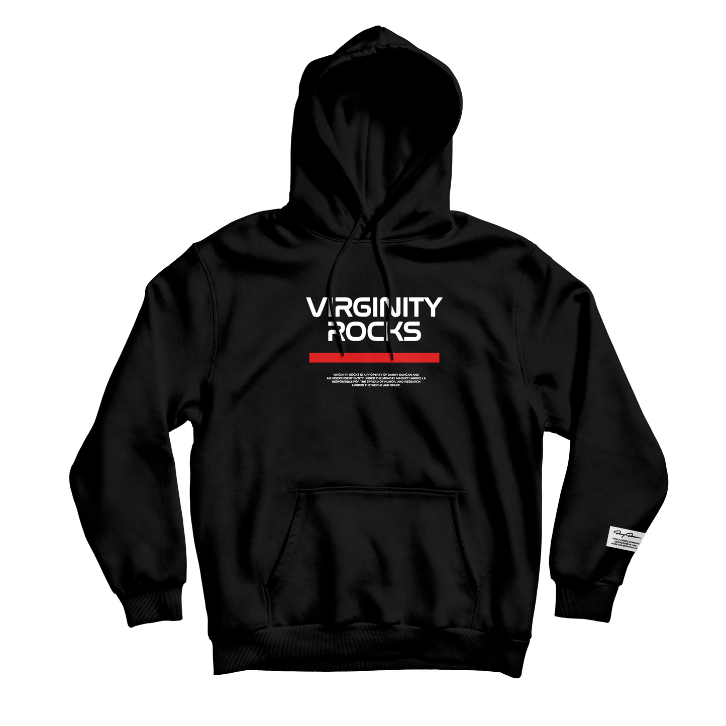 Virginity Rocks Mission Black Hoodie