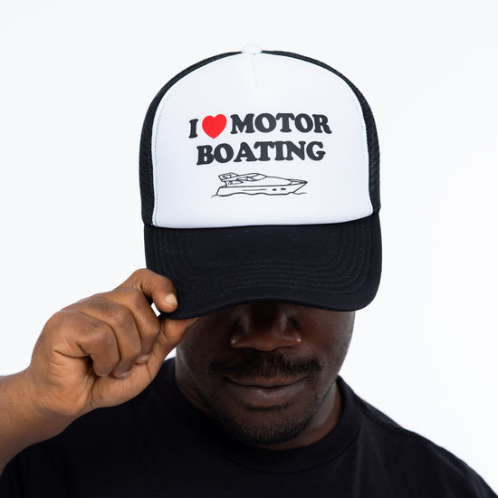 I Heart Motor Boating Trucker Hat