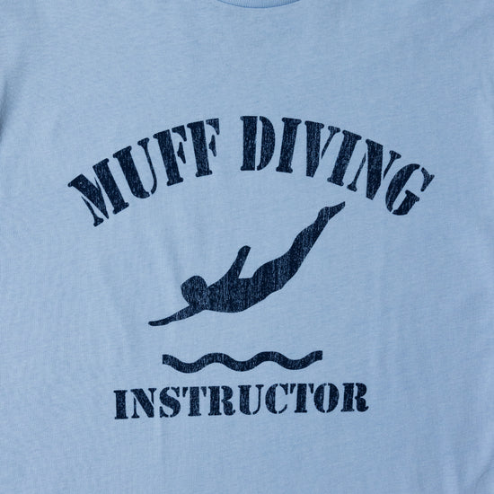 Load image into Gallery viewer, Muff Diving Instructor Light Blue Tee
