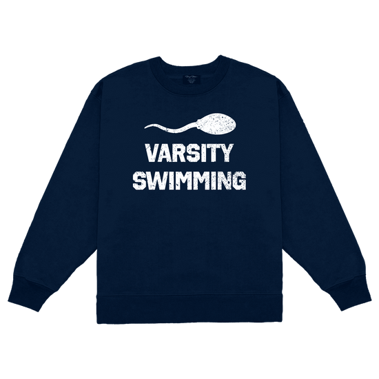 Varsity Swimming Navy Crewneck