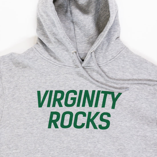 Virginity Rocks University Grey Hoodie