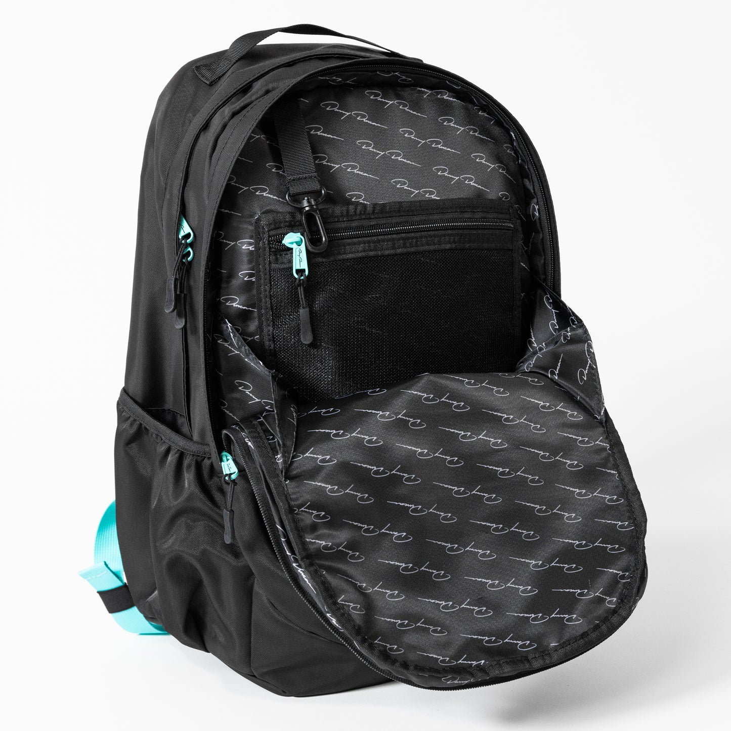 Virginity Rocks Black & Teal Nylon Backpack