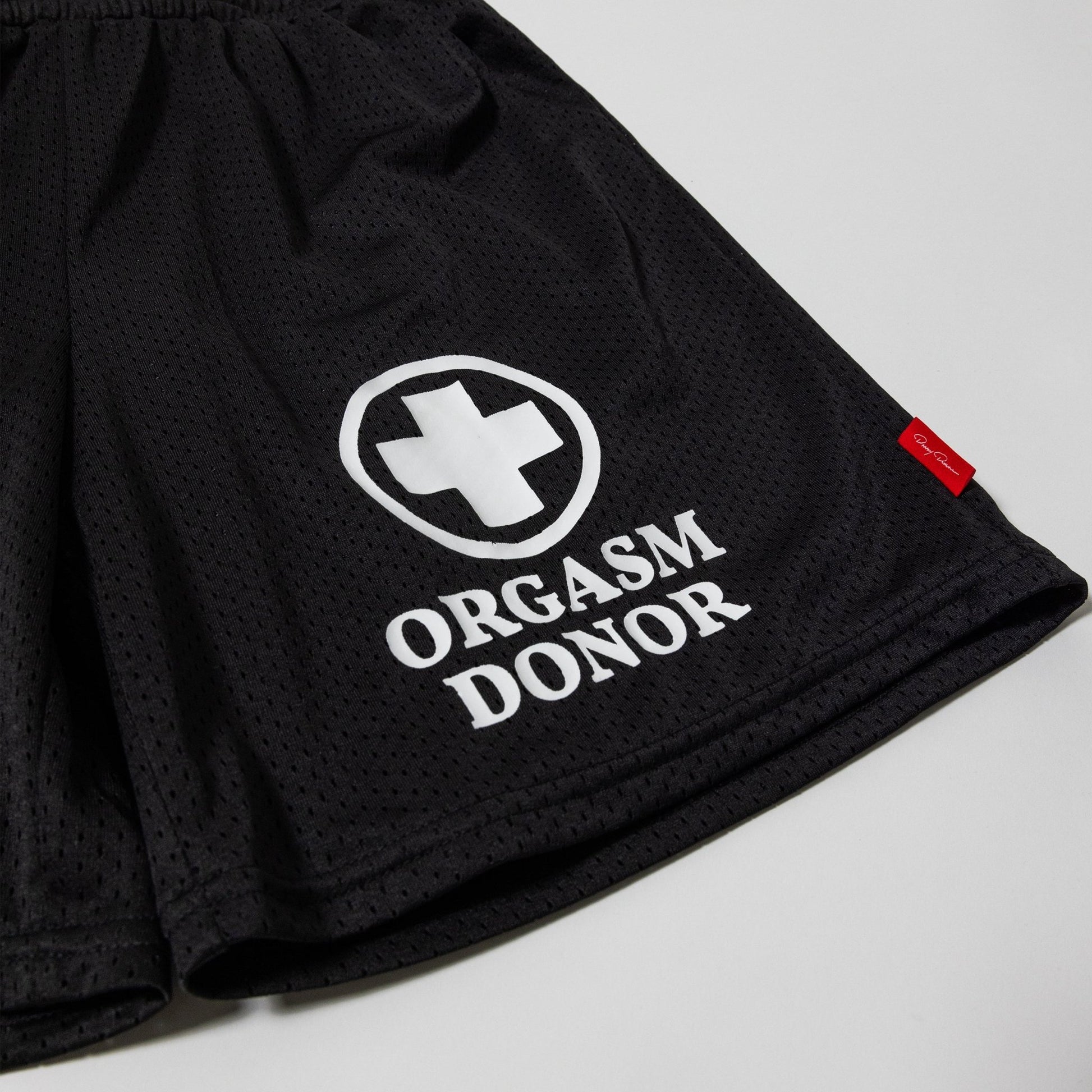 Orgasm Donor Black Mesh Shorts - Danny Duncan