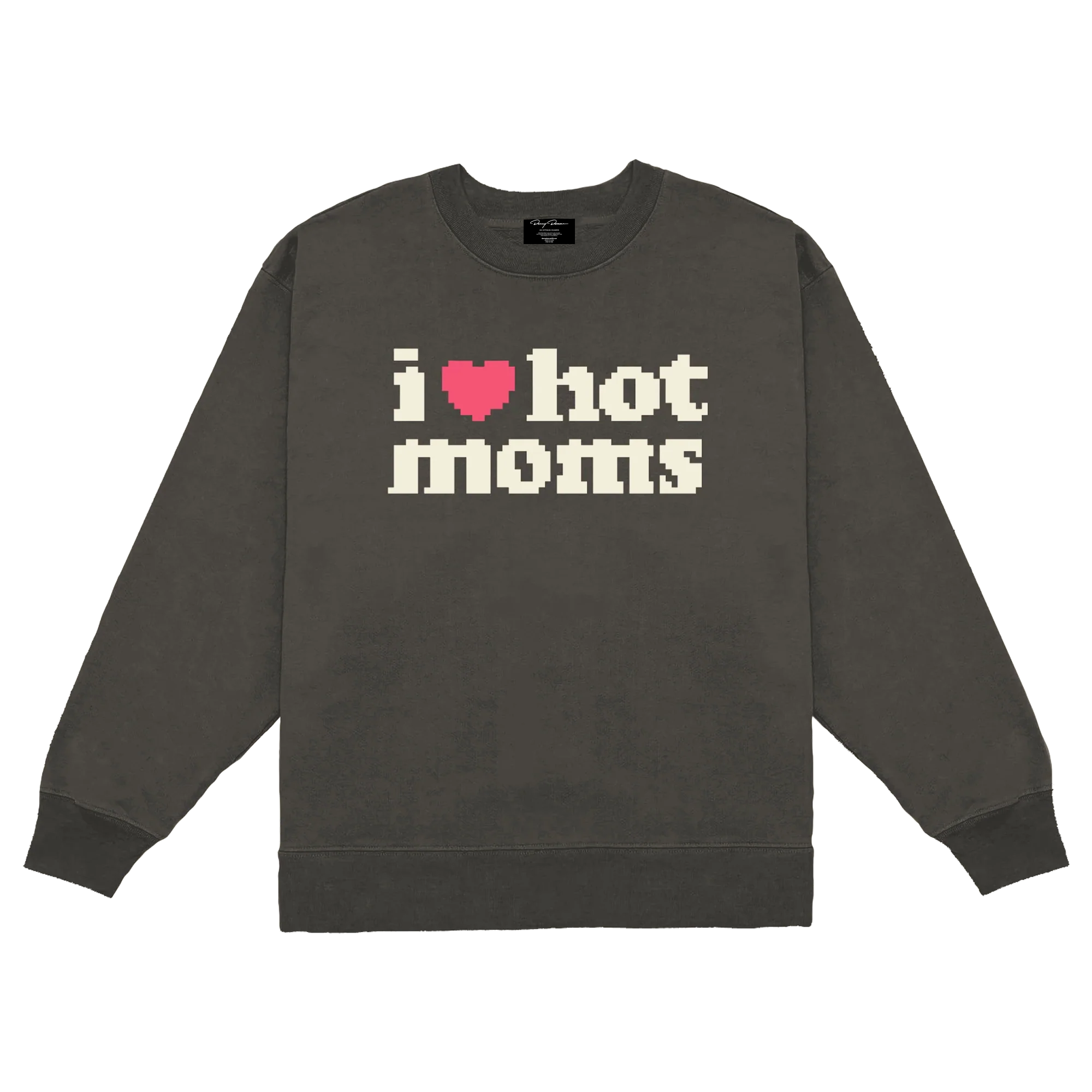 I Heart Hot Moms 8Bit Vintage Crewneck