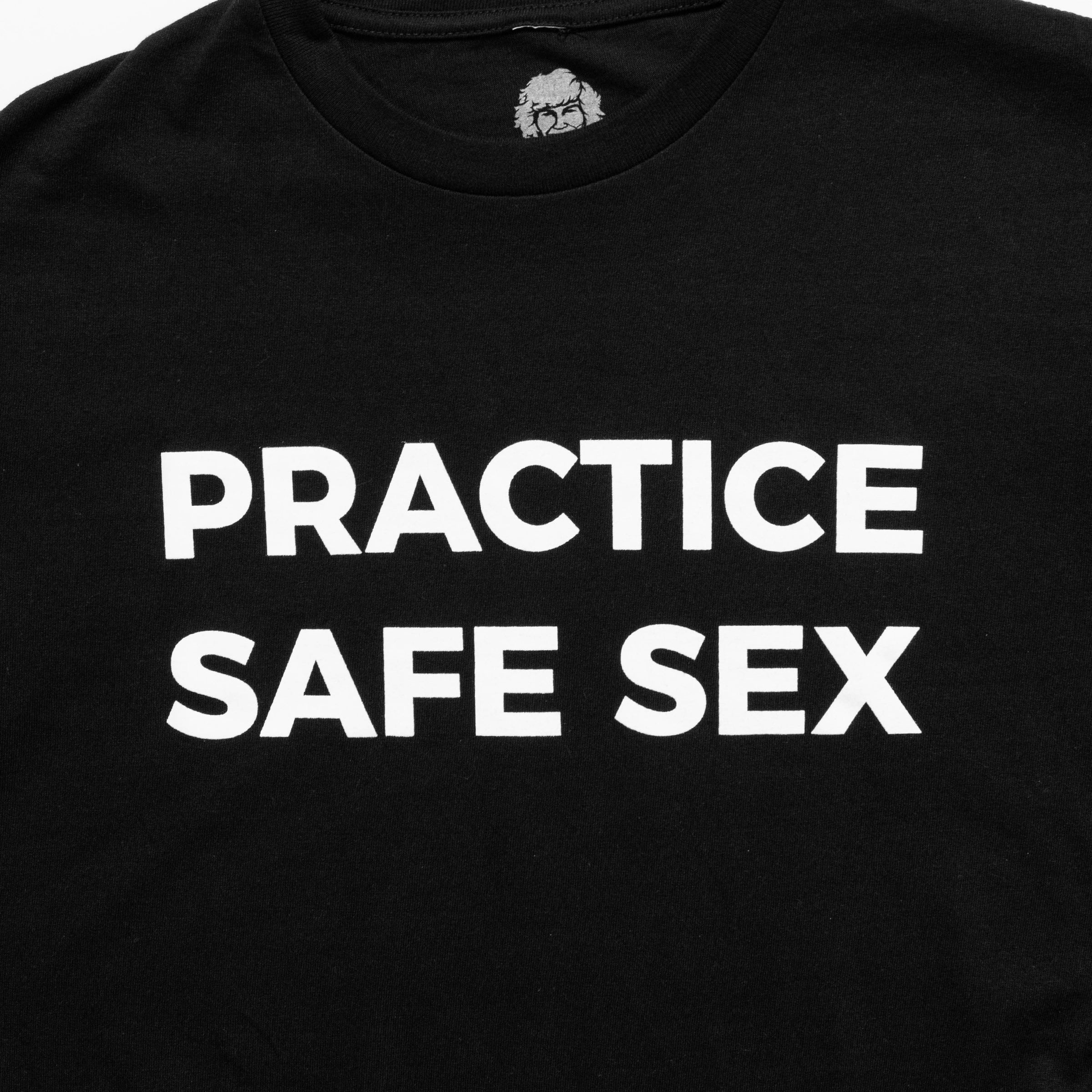 Practice Safe Sex Black Tee