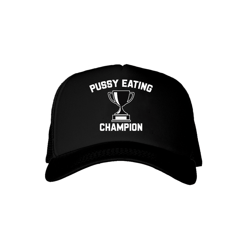 Pussy Eating Champion Black Trucker Hat - Danny Duncan