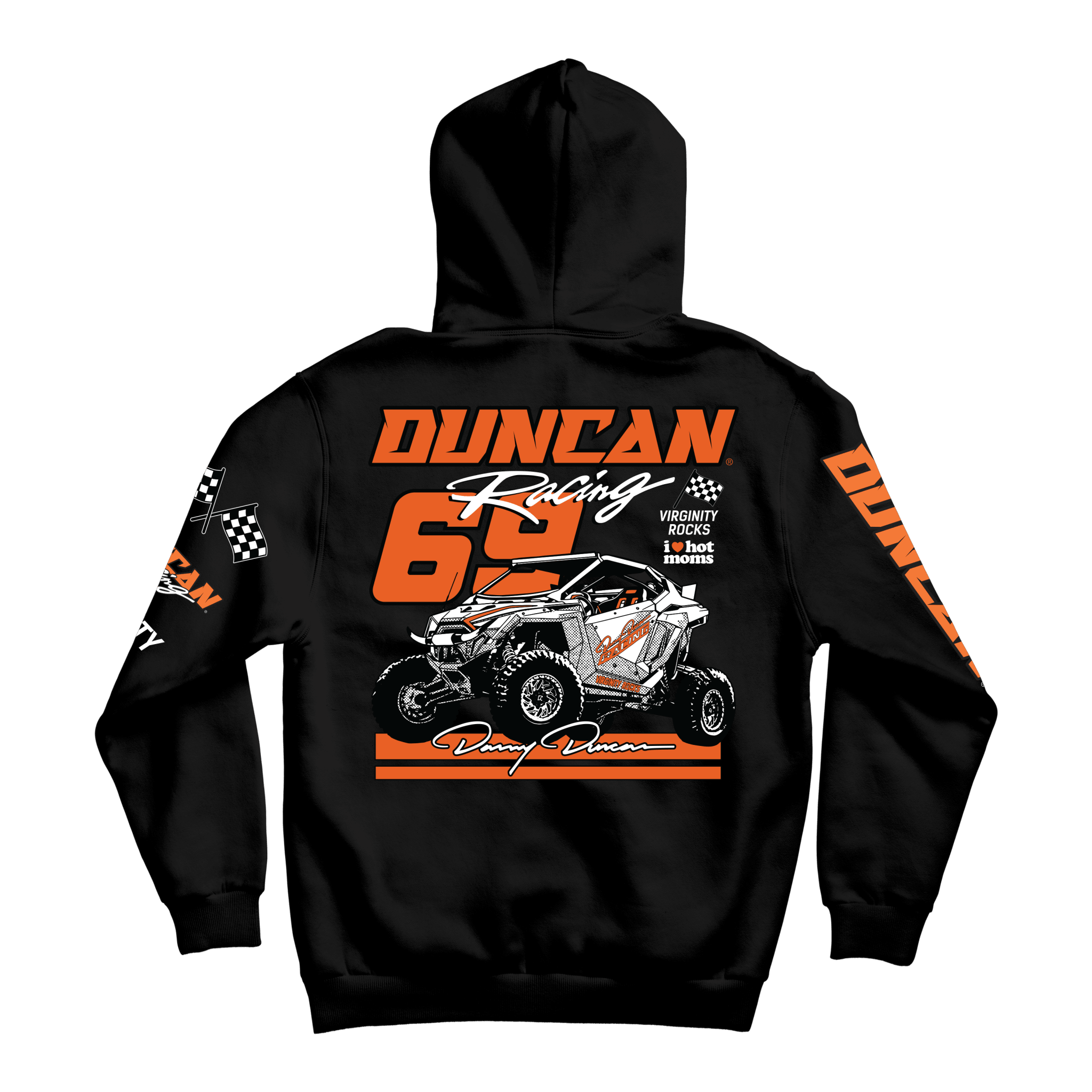 RZR Racing Black Hoodie - Danny Duncan