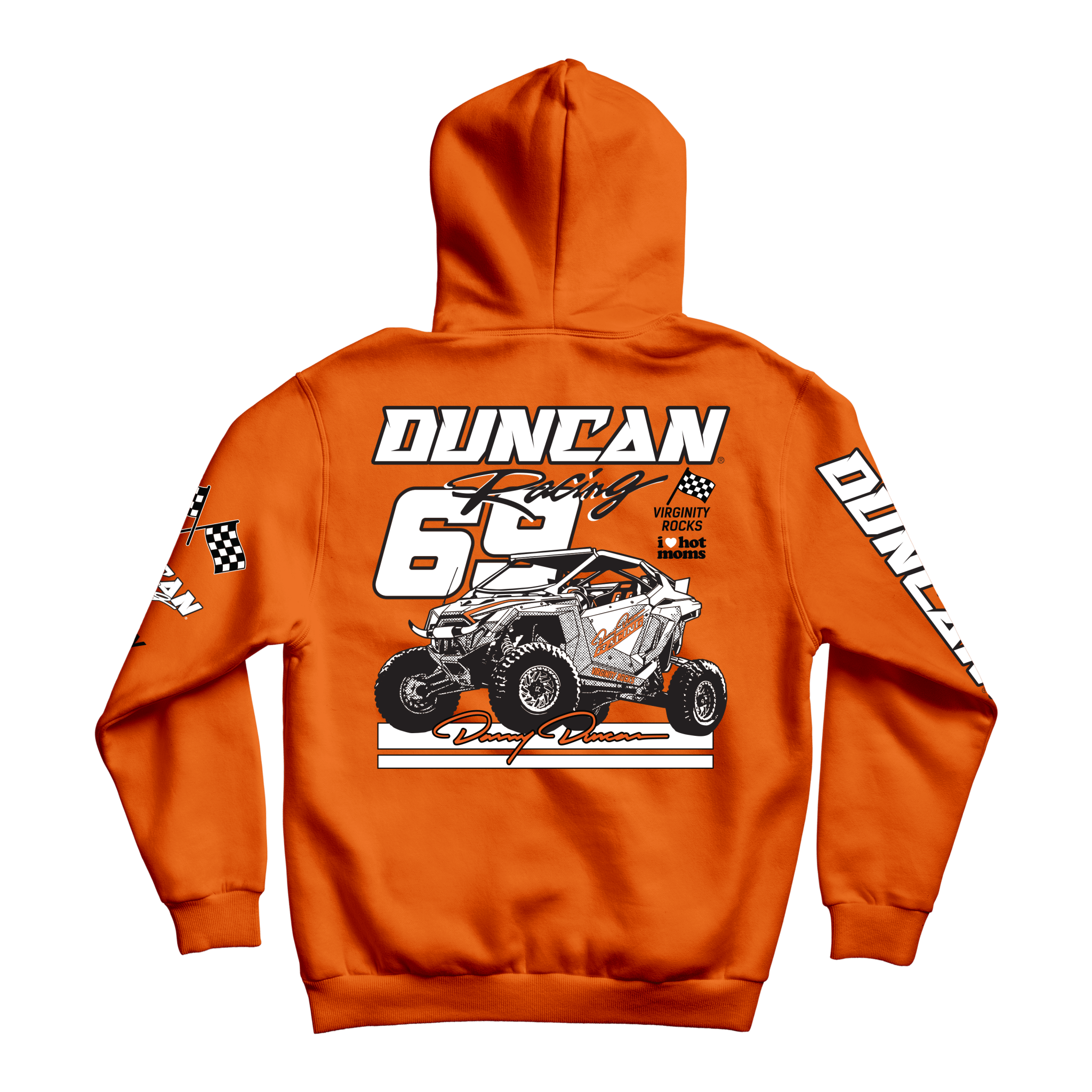 RZR Racing Orange Hoodie - Danny Duncan