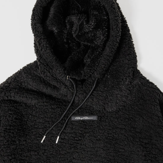 Signature Black Sherpa Hoodie