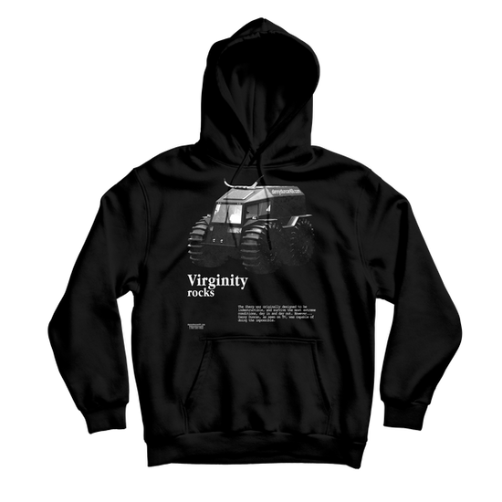 Virginity Rocks Sherp Black Hoodie Danny Duncan