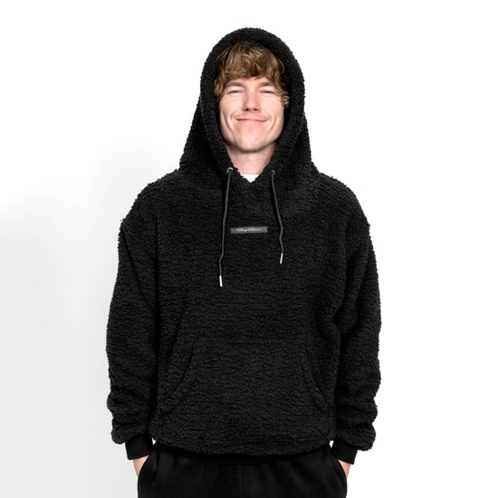 Signature Black Sherpa Hoodie