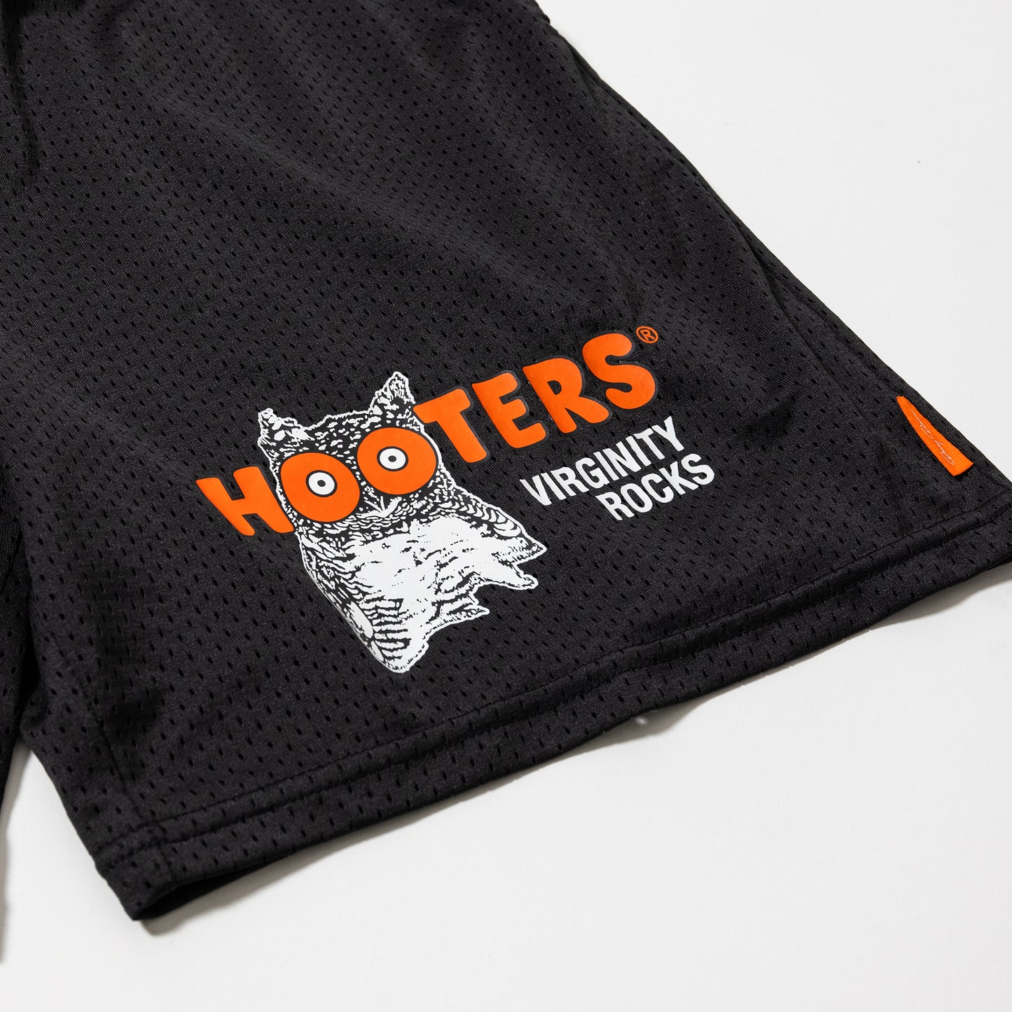 Virginity Rocks x Hooters Black Mesh Shorts