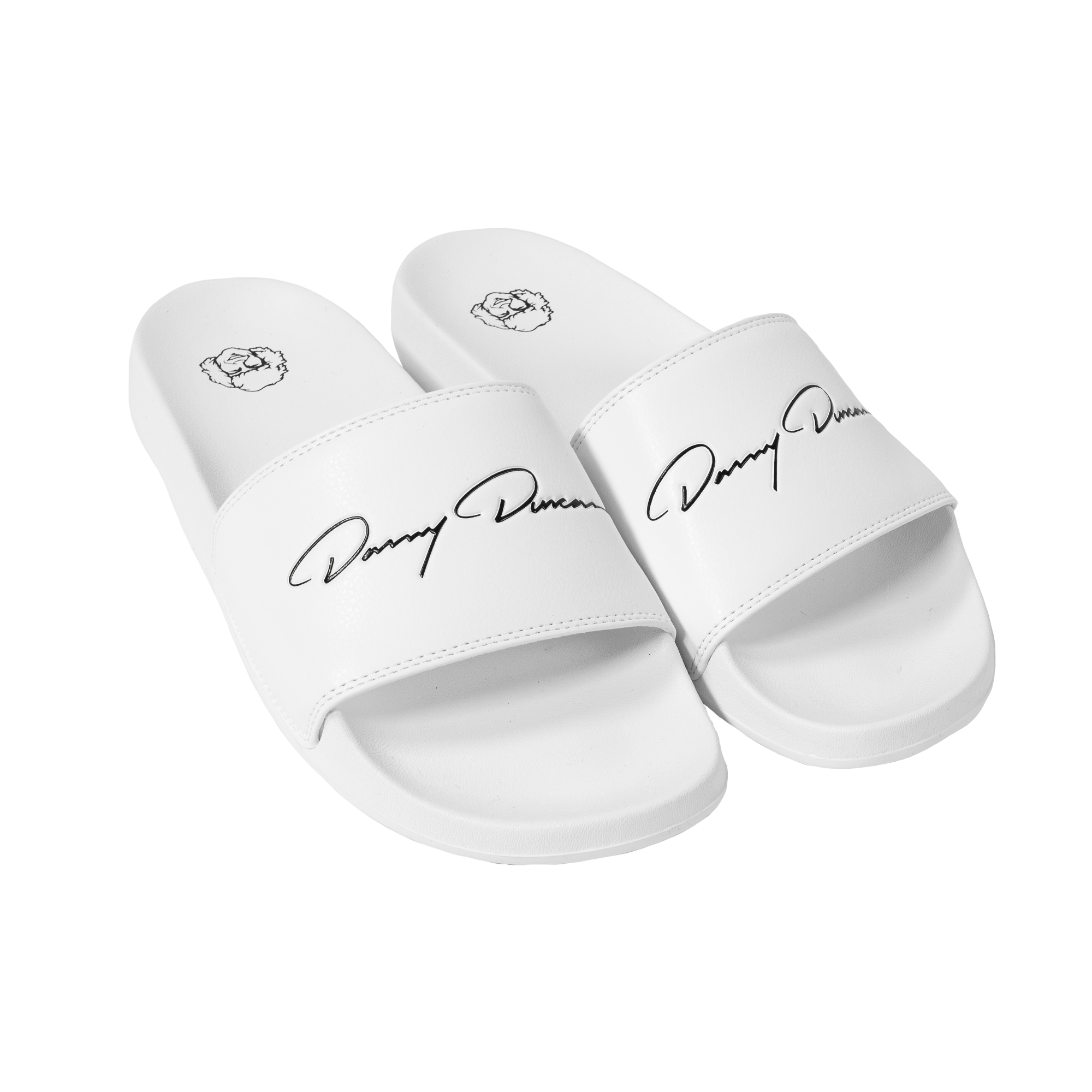Danny Duncan White Signature Slides