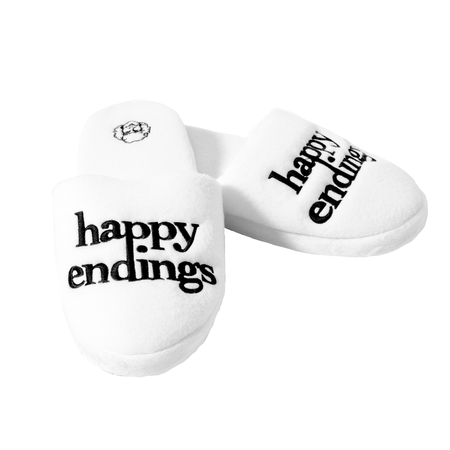 Load image into Gallery viewer, Happy Endings White Slippers
