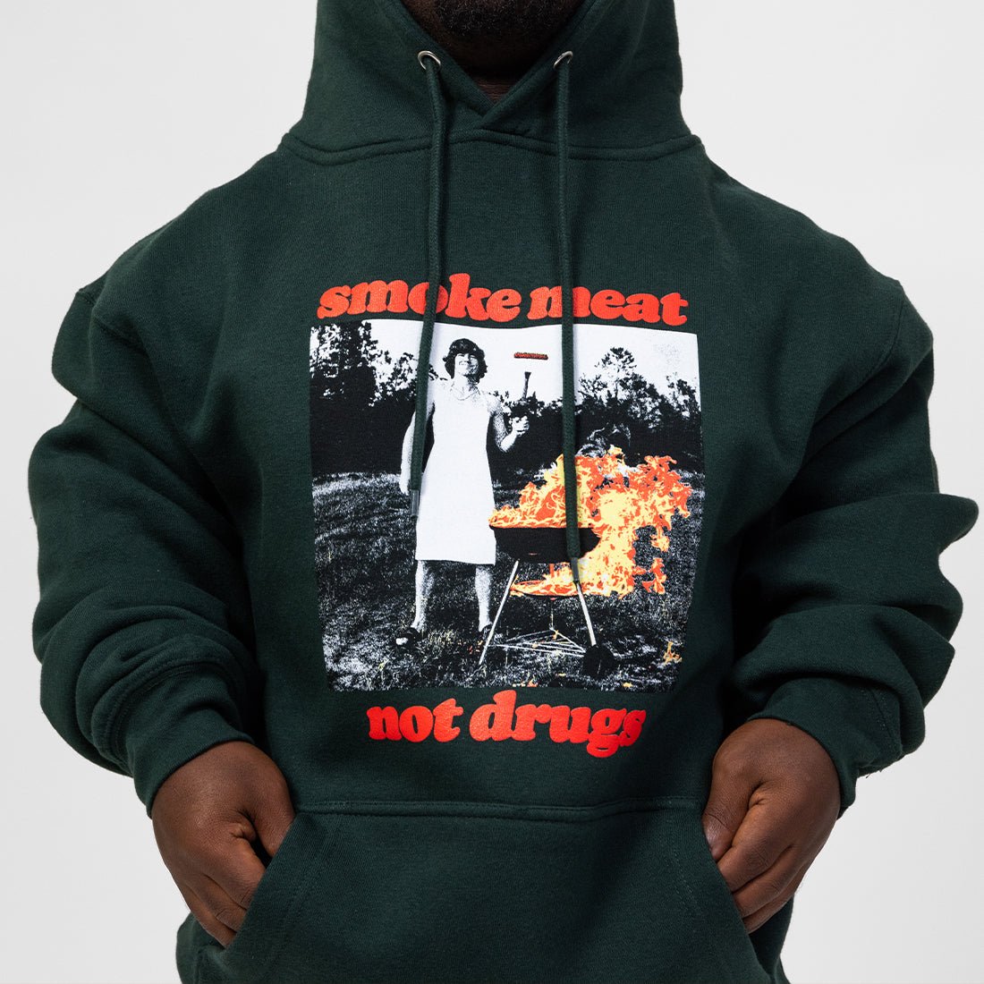 Smoke Meat Not Drugs Forest Hoodie - Danny Duncan