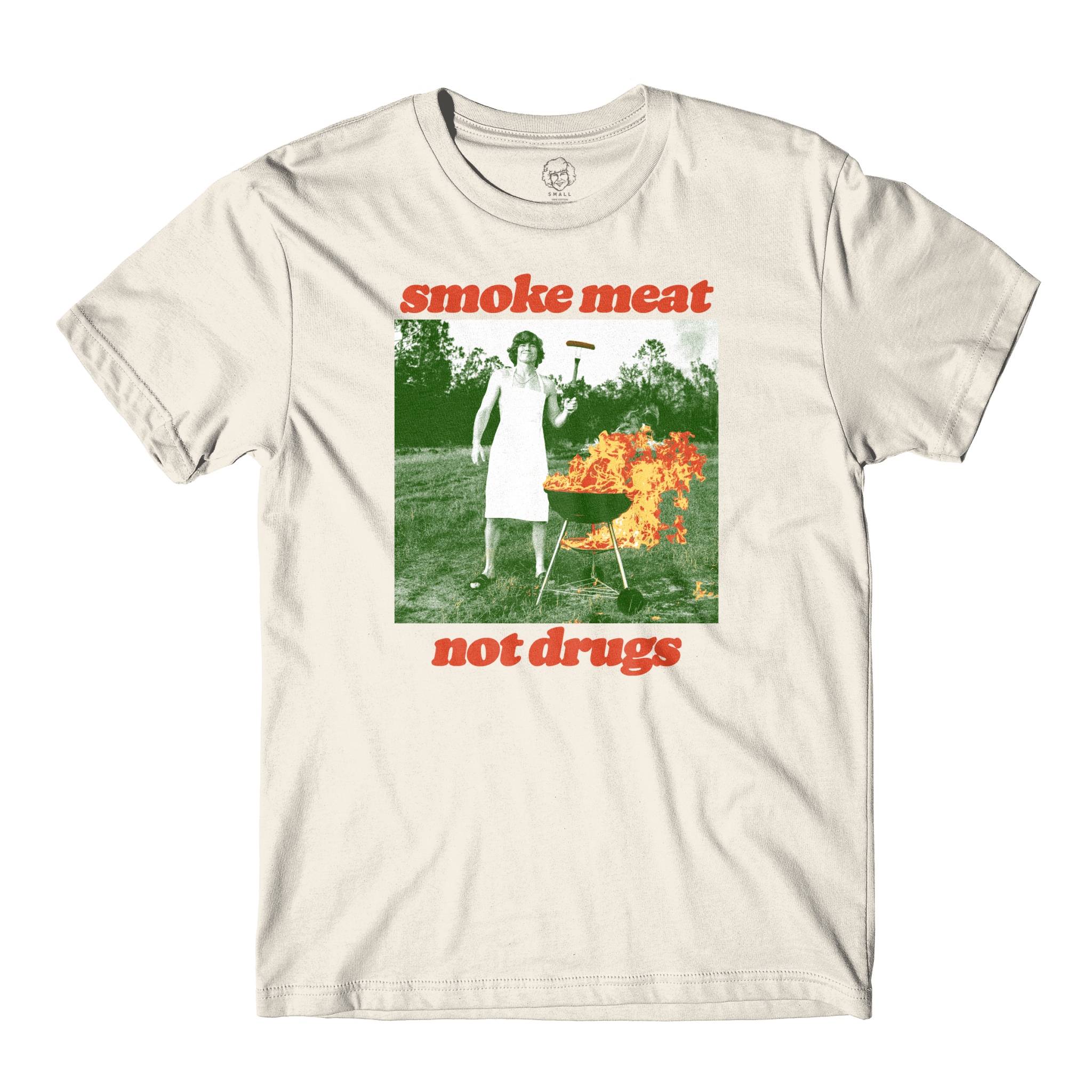 Smoke Meat Not Drugs Natural Tee - Danny Duncan
