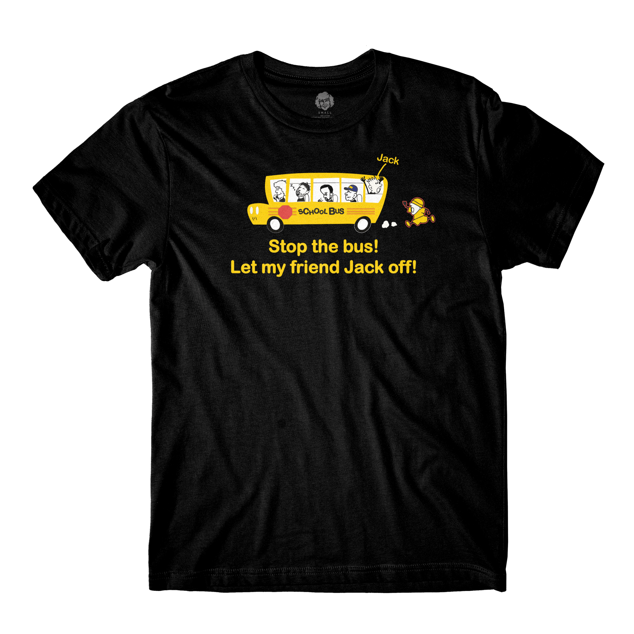 Stop The Bus Black Tee - Danny Duncan