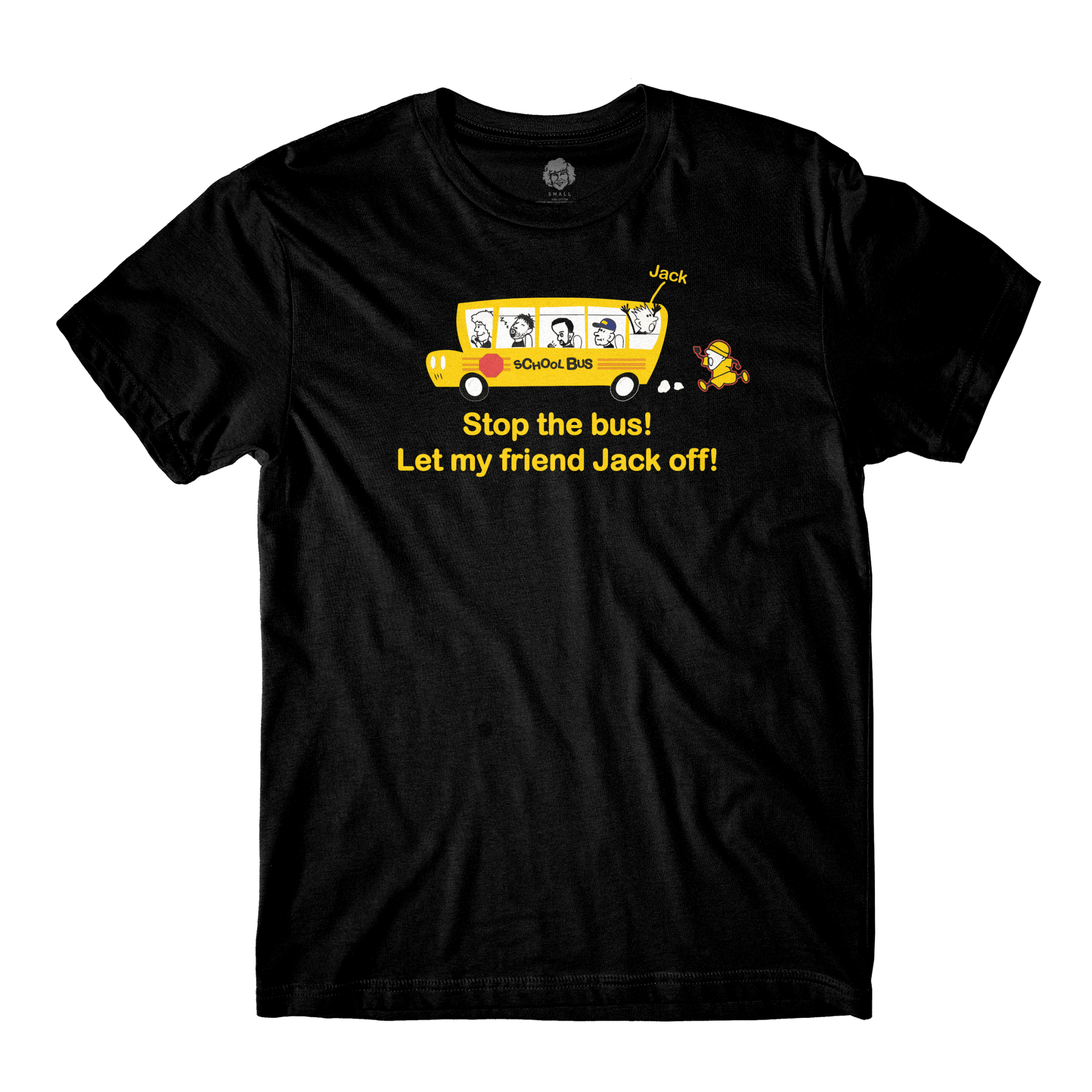 Stop The Bus Black Tee - Danny Duncan