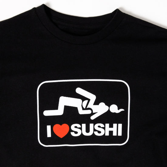 Load image into Gallery viewer, I Heart Sushi Black Tee
