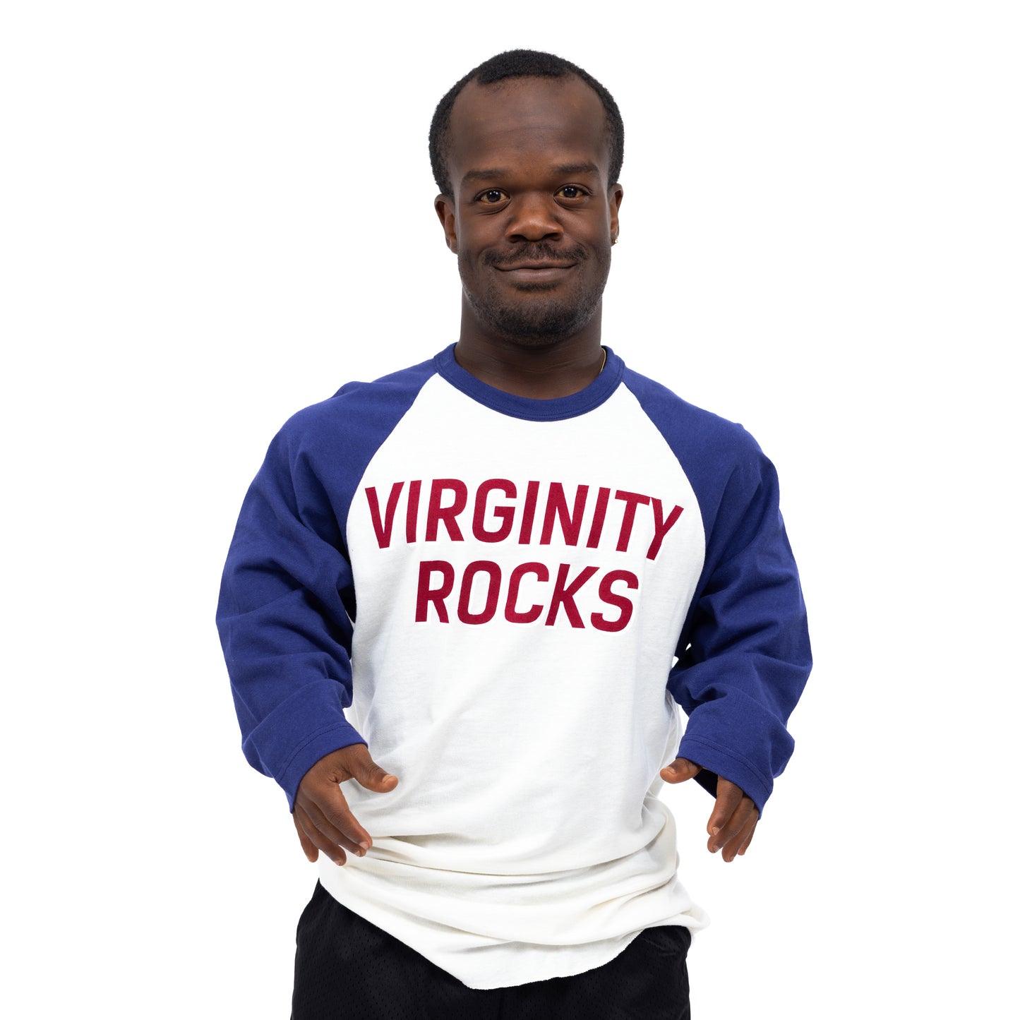 Virginity Rocks Vintage Baseball Tee