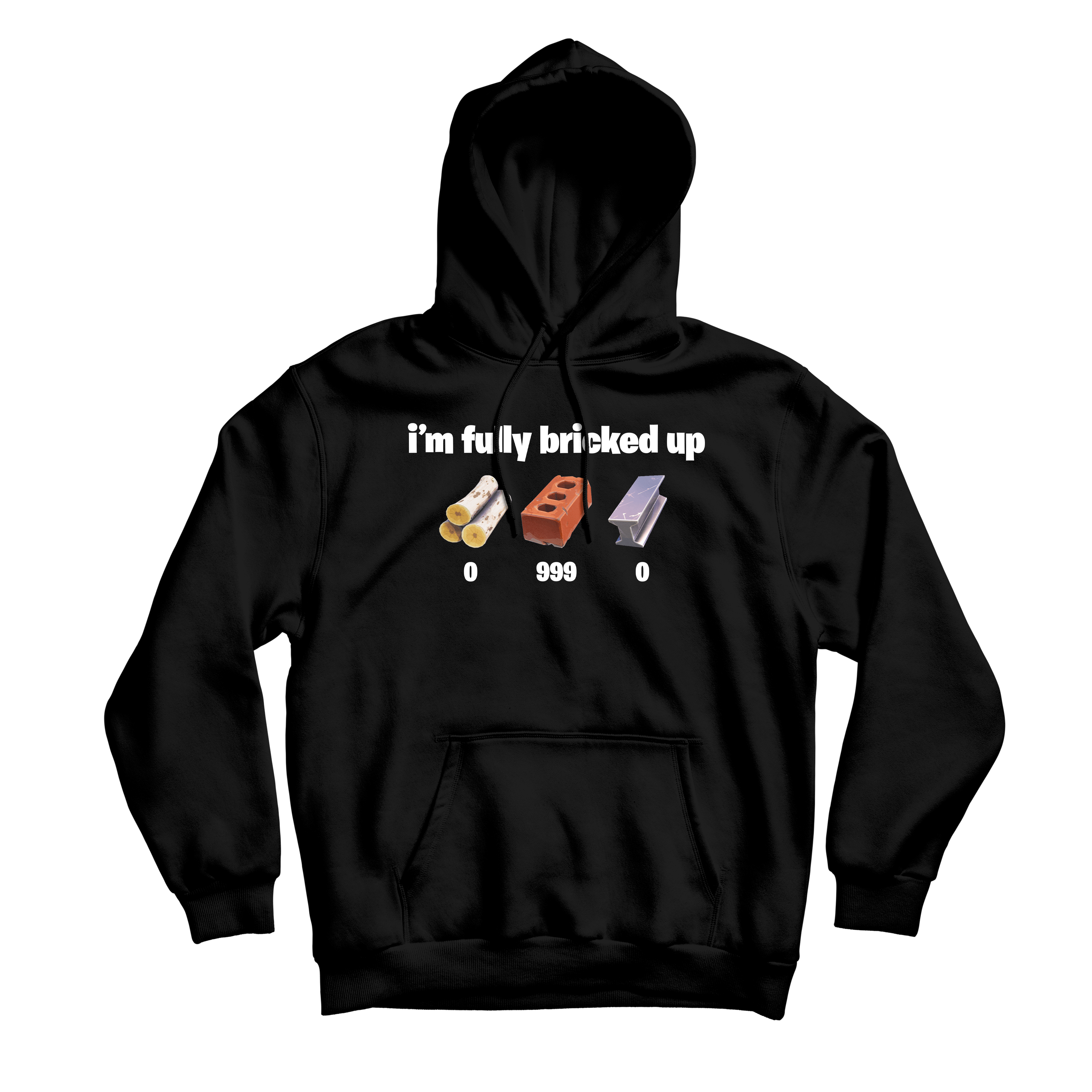 Bricked Up Black Hoodie