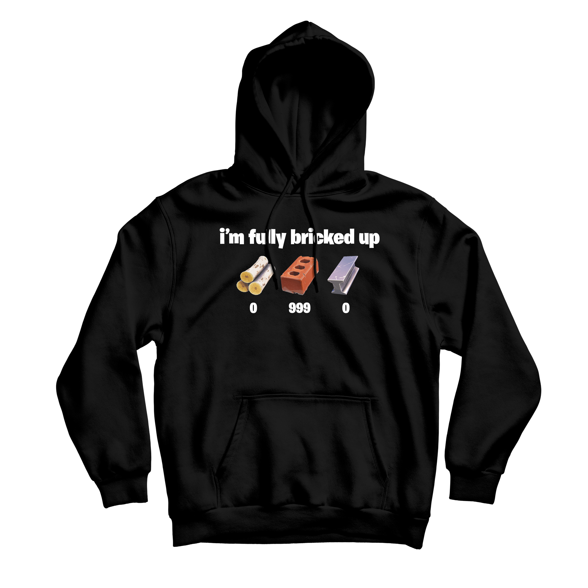 Bricked Up Black Hoodie