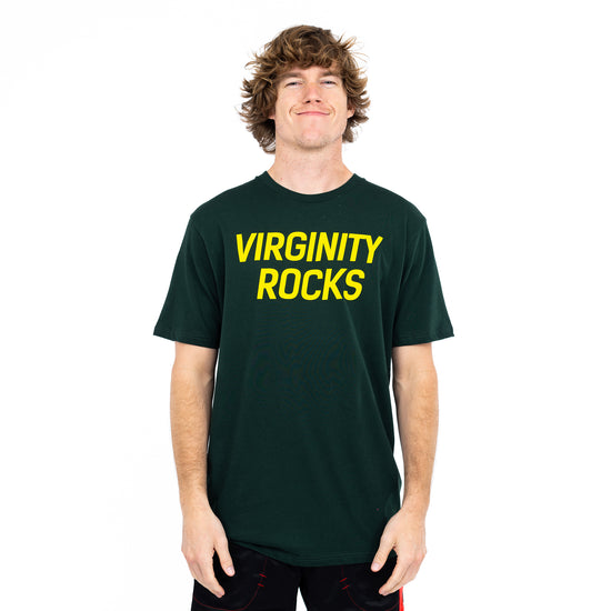 Virginity Rocks University Forest Tee