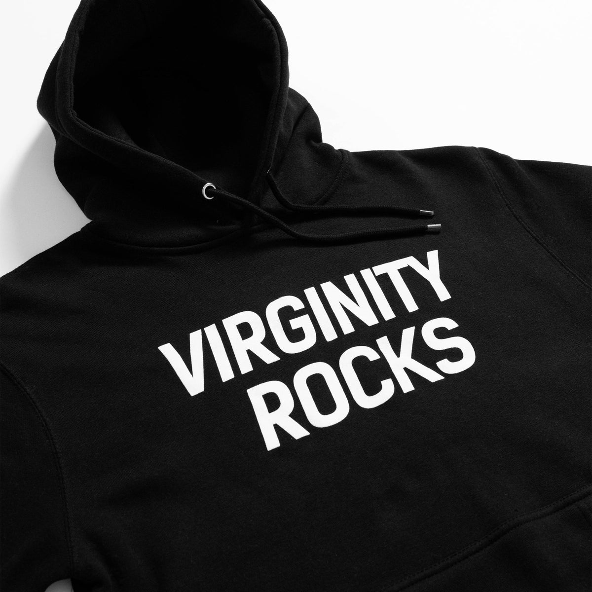 Virginity Rocks Black Hoodie – Danny Duncan