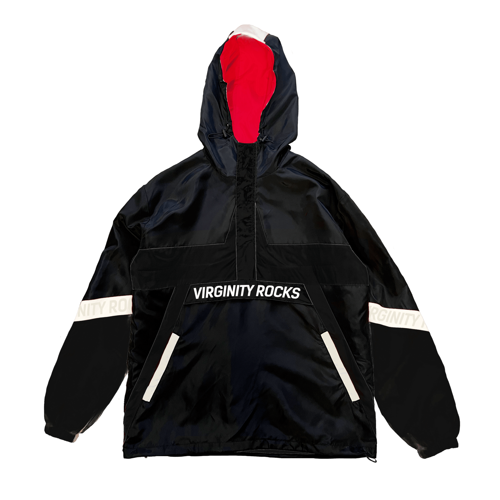 Virginity Rocks Black Windbreaker - Danny Duncan